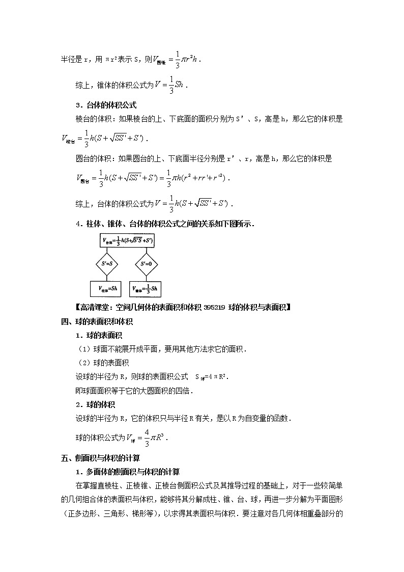 第08讲简单几何体的表面积和体积(核心考点讲与练)-2021-2022学年高一数学考试满分全攻略(人教A版2019必修)(原卷版).docx第3页