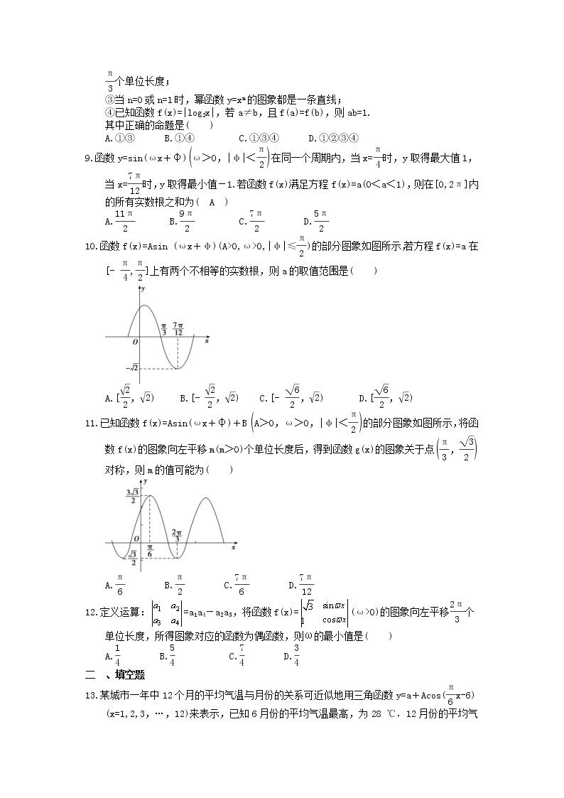 2023年高考数学(理数)一轮复习课时20《函数y＝Asin(ωx＋φ)的图像性质》达标练习（含详解）02
