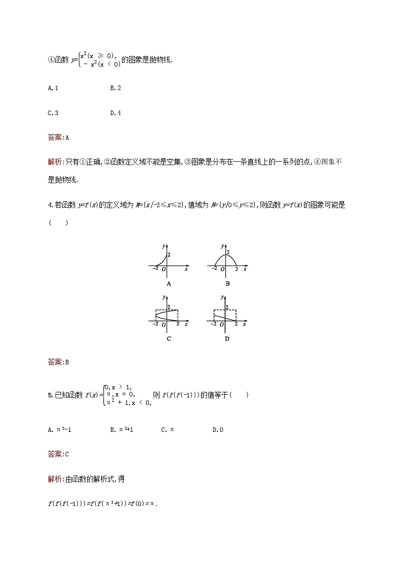 高考数学一轮复习考点规范练5函数及其表示含解析新人教A版文第2页