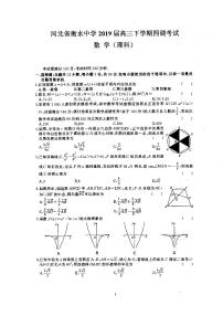 2019届河北省衡水中学高三下学期四调考试数学（理）试题 PDF版