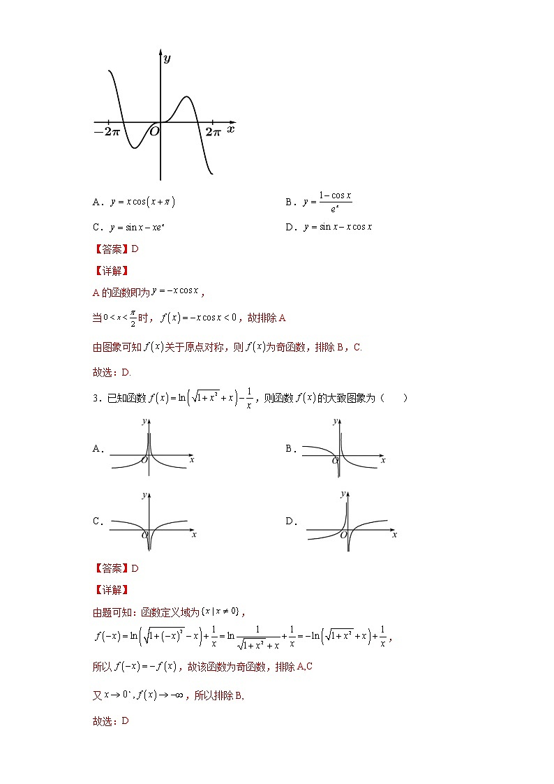 第6练 函数的图像(解析版)-2023年高考数学一轮复习精讲精练宝典(新高考专用)第2页