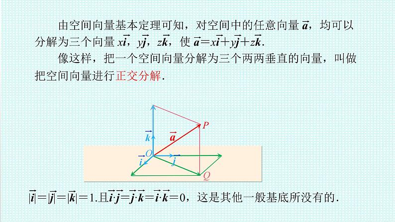 1.2 空间向量的基本定理课件-2022-2023学年高二上学期数学人教A版(2019)选择性必修第一册07