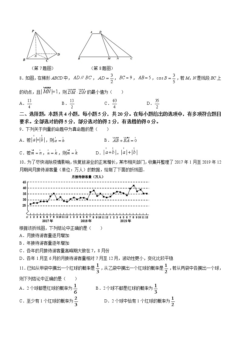 湖南省张家界市普通高中2021-2022学年高一下学期期末联考数学试题(含答案)02