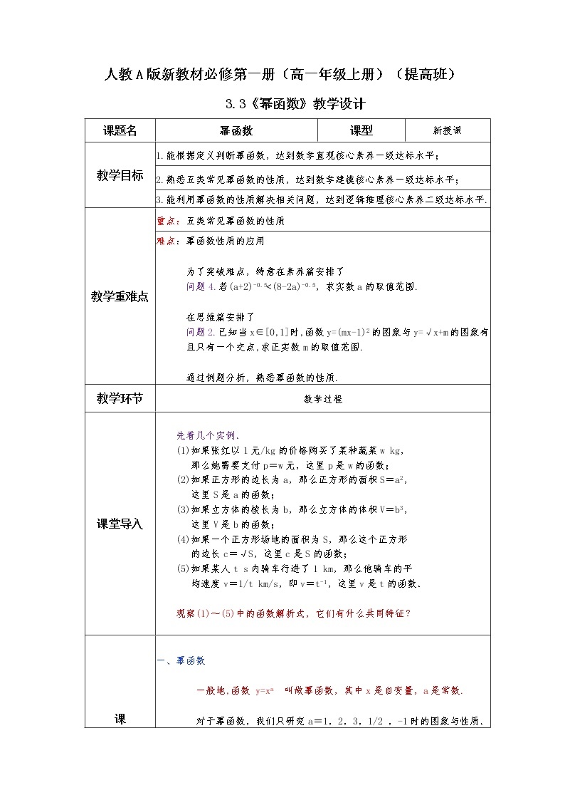 第3章+3幂函数提高班课件+教案01