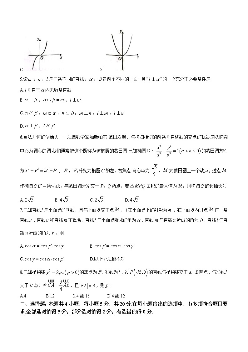 2022衡阳部分学校高二下学期期末联考数学试卷含答案第2页