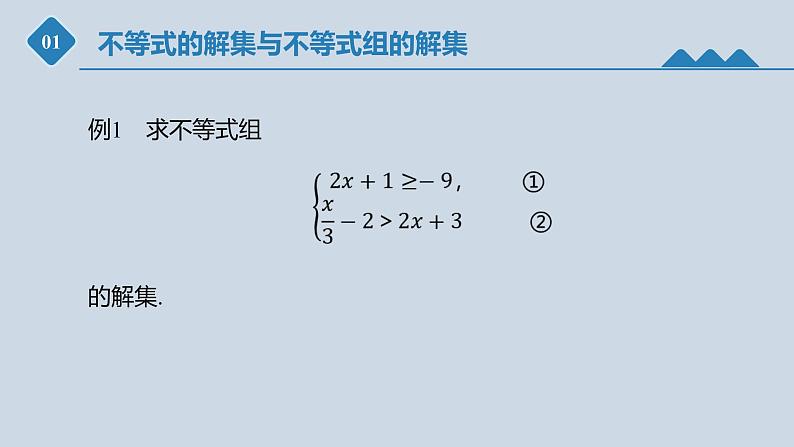 高中数学人教B版必修第一册(2019) 教学课件_不等式的解集303