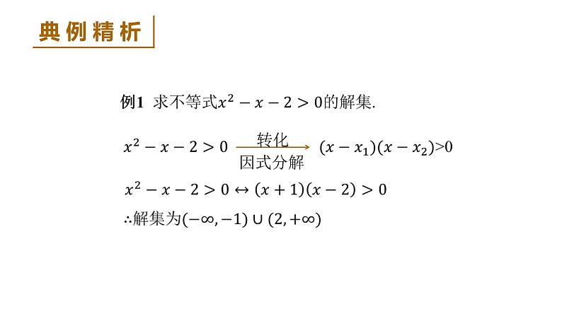 高中数学人教B版必修第一册(2019) 教学课件_ 一元二次不等式的解法08