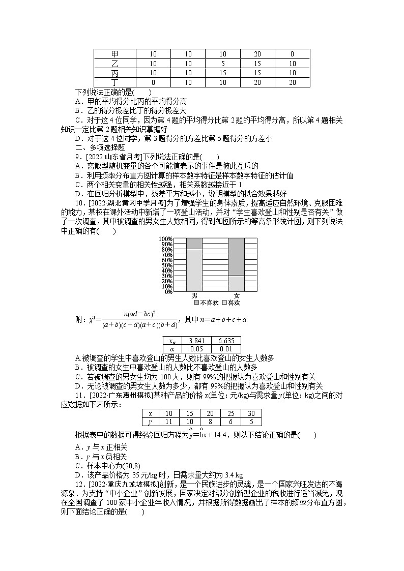 考点过关检测43__统计与统计案例第3页