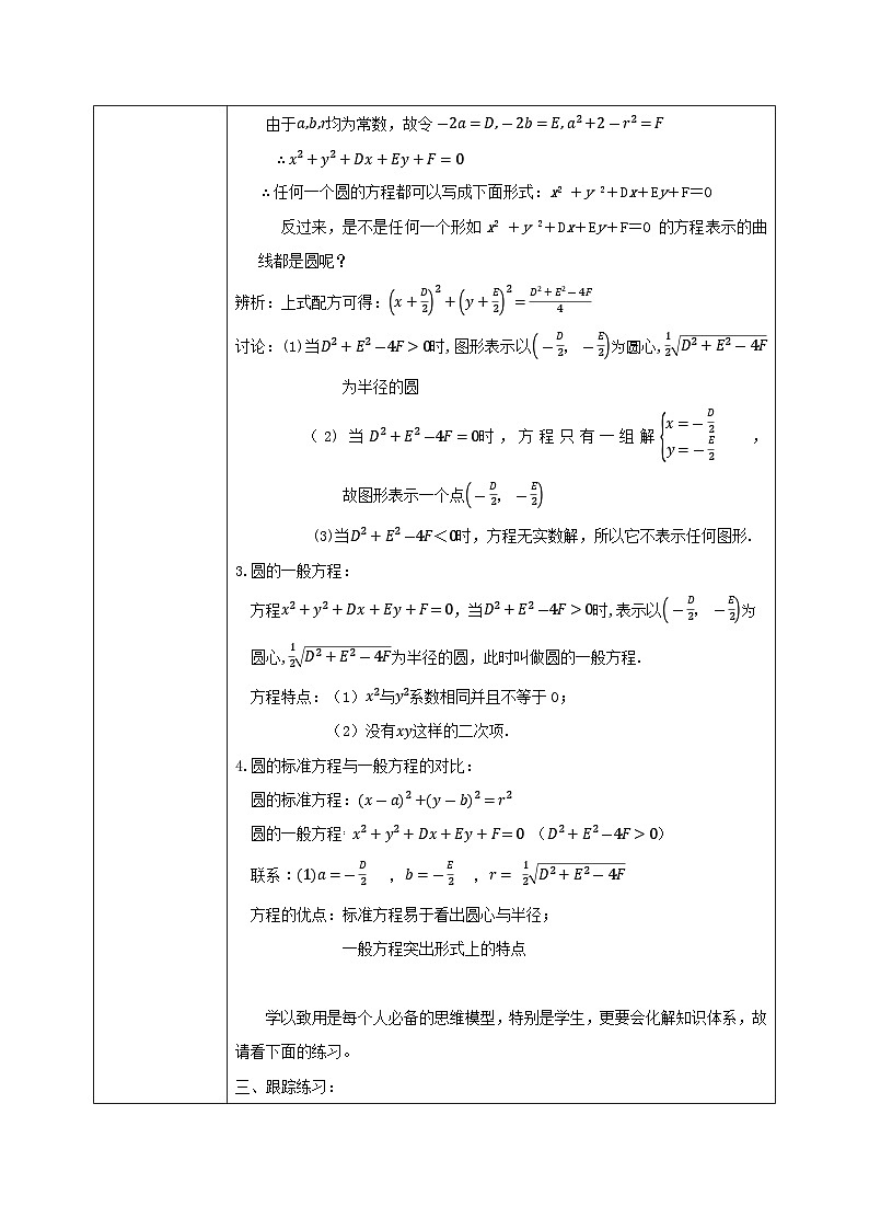 2.4.2《圆的一般方程》课件+教案02