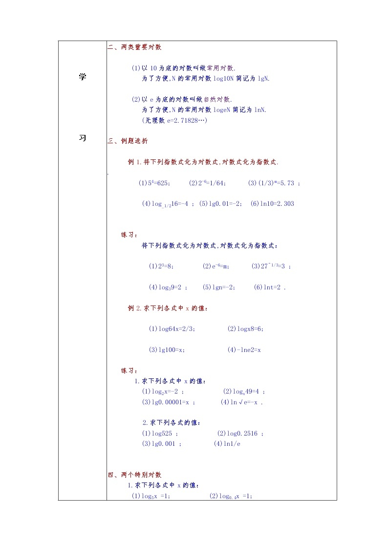 第4章+3.1对数提高班课件+教案02