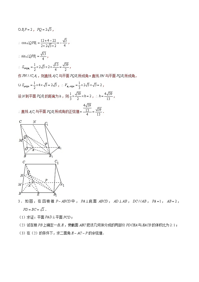 新高考数学二轮专题《立体几何》第16讲 立体几何作图问题(解析版)第3页