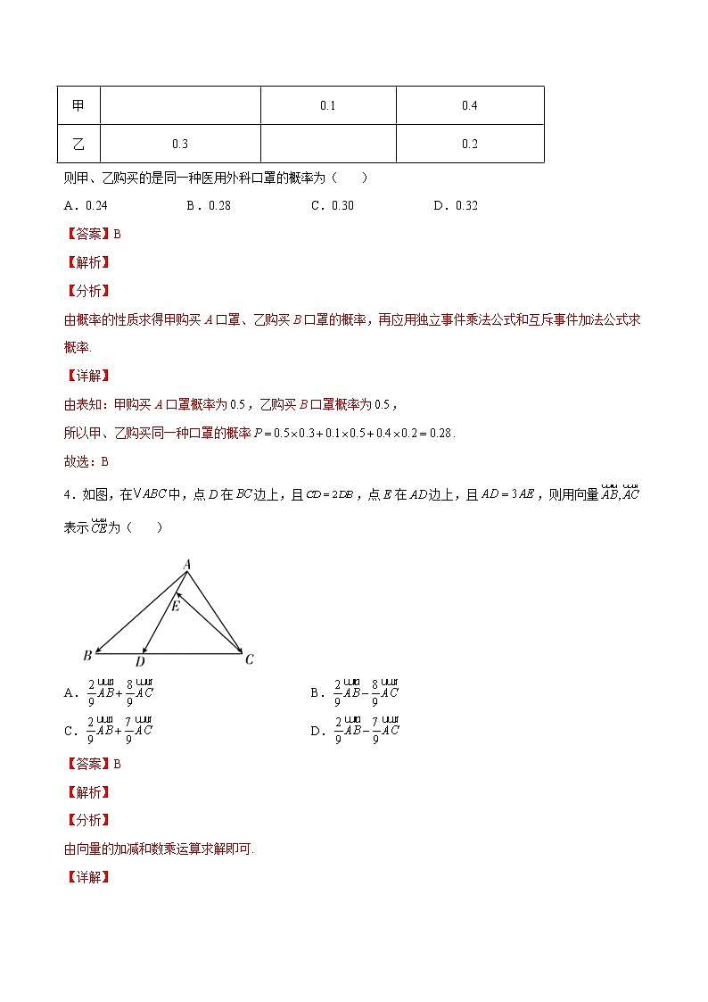 期末押题卷3(解析版)第2页