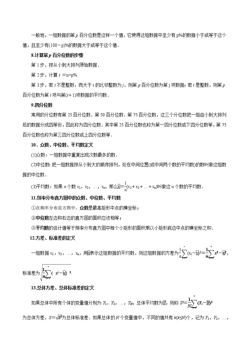 9.2 用樣本估計(jì)總體（原卷版）第2頁