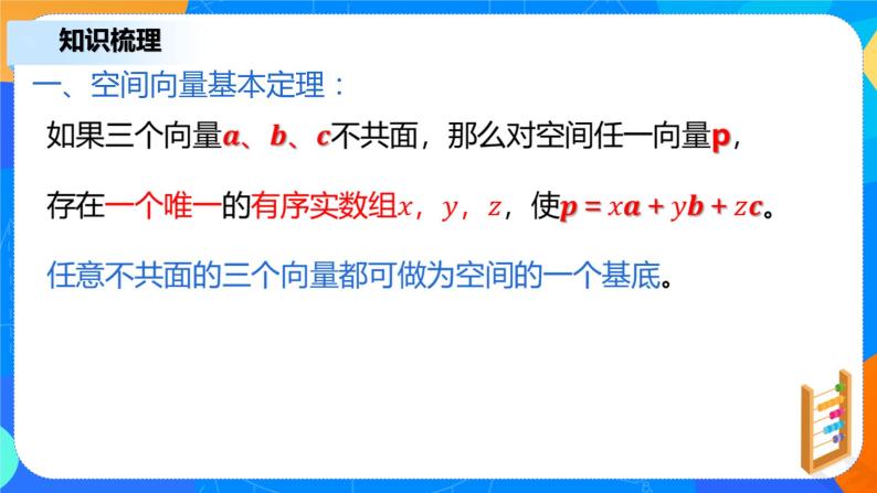 1.2.1《空间向量基本定理》课件+教案05