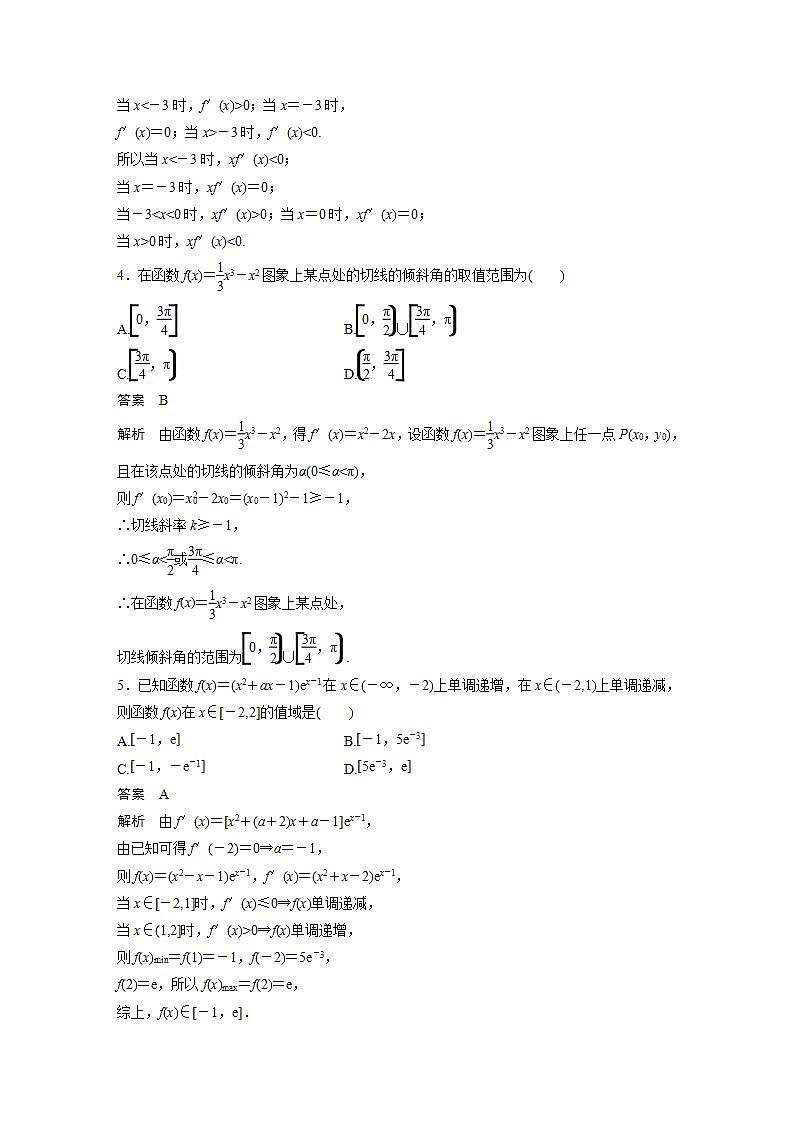 【最新版】高中数学高三培优小题练第20练 导数小题易错练第2页