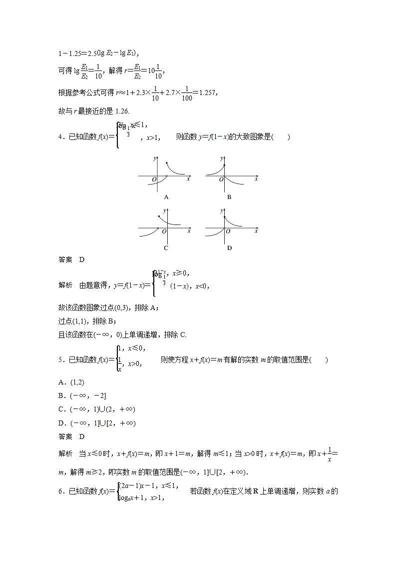 【最新版】高中数学高三培优小题练第14练 函数小题易错练第2页