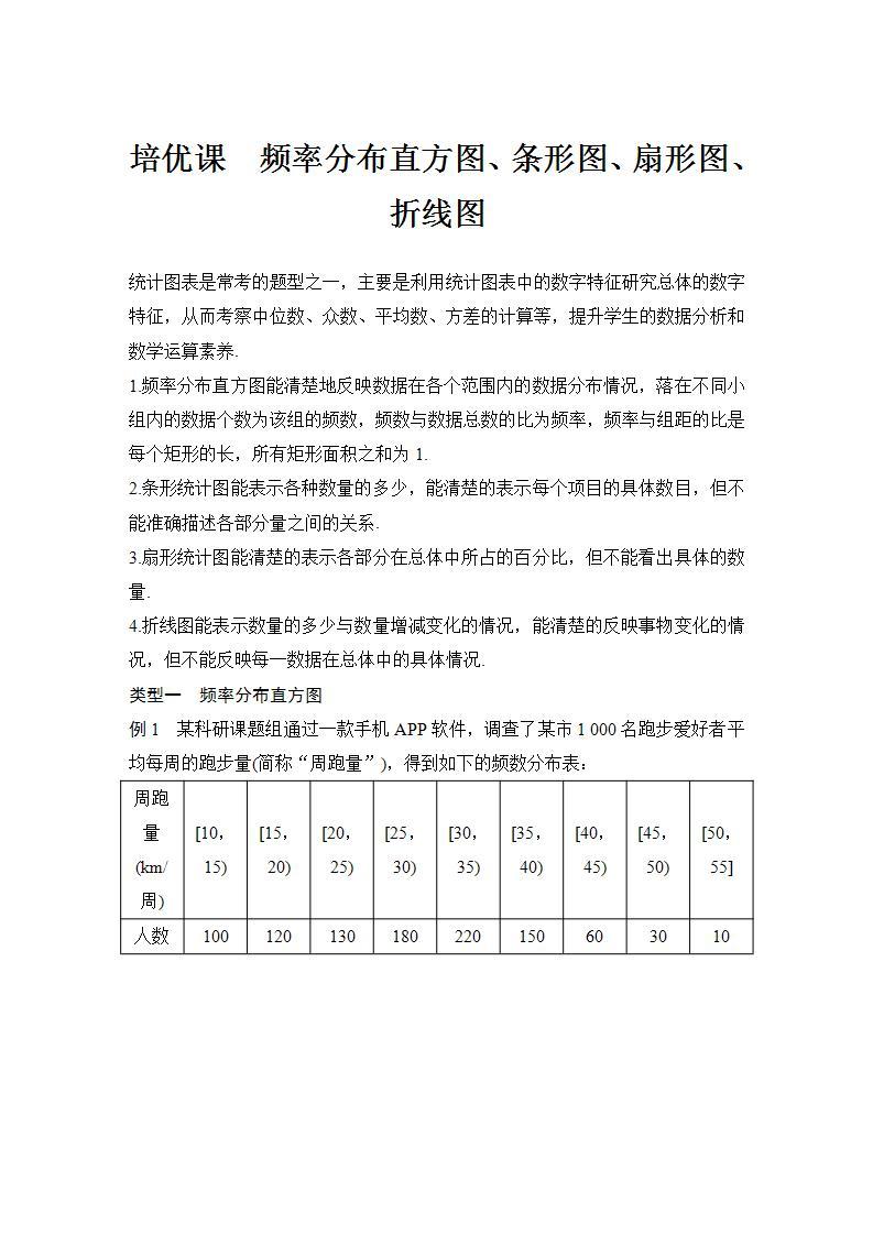 【最新版】高中数学（新教材北师大版）必修第一册培优课 破解几种统计图——频率分布直方图、条形图、扇形图、折线图【教案+课件】01