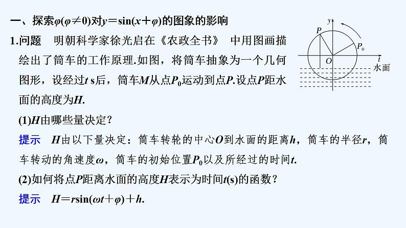 【最新版】高中数学(新教材人教版)必修第一册第一课时 函数y=Asin(ωx+φ)的图象【教案+课件】05
