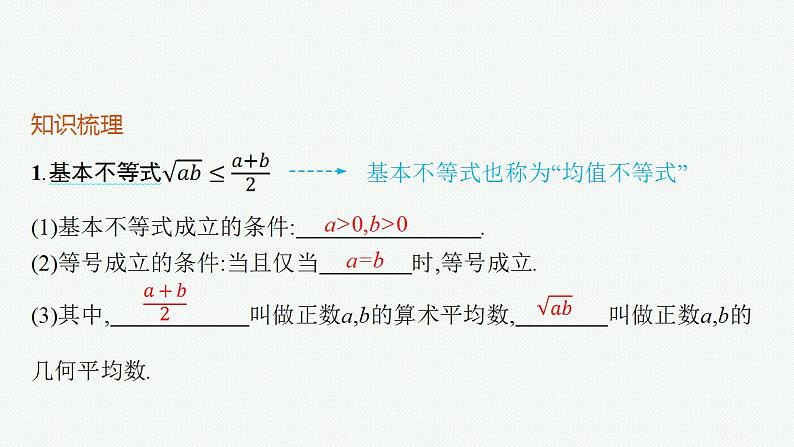 2023年高考数学人教A版(2019)大一轮复习--2.2 基本不等式(课件)第5页