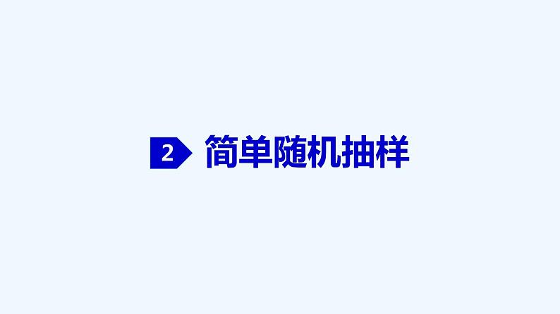高中数学必修二 9.1.1 简单随机抽样-同步教学课件05
