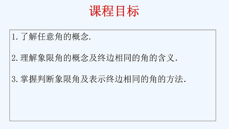高中数学必修一 《5.1 任意角和弧度制》集体备课课件第2页