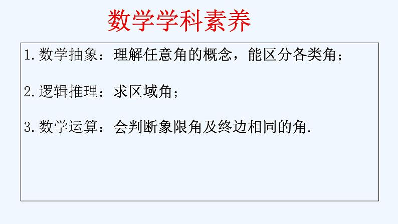 高中数学必修一 《5.1 任意角和弧度制》集体备课课件第3页