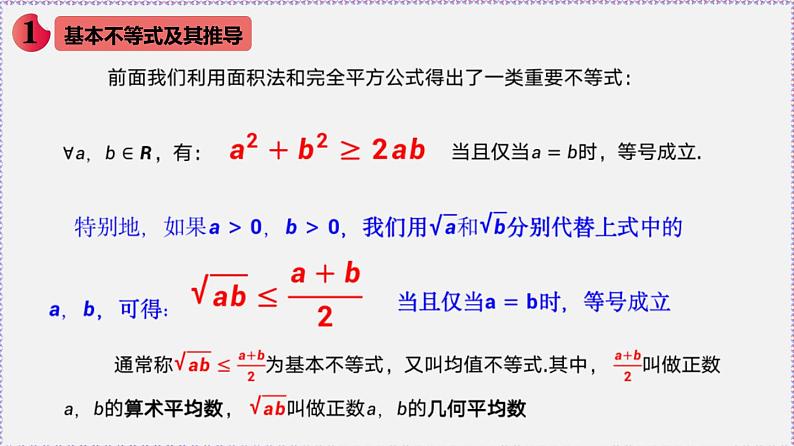 高中数学必修一 2.2 基本不等式-同步教学课件第2页