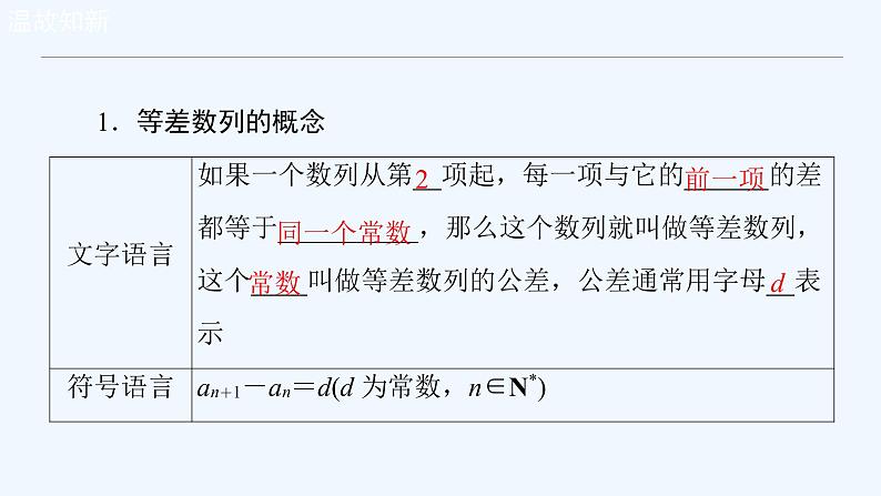 高中数学选择性必修二 4.2.1 等差数列的概念新课件03