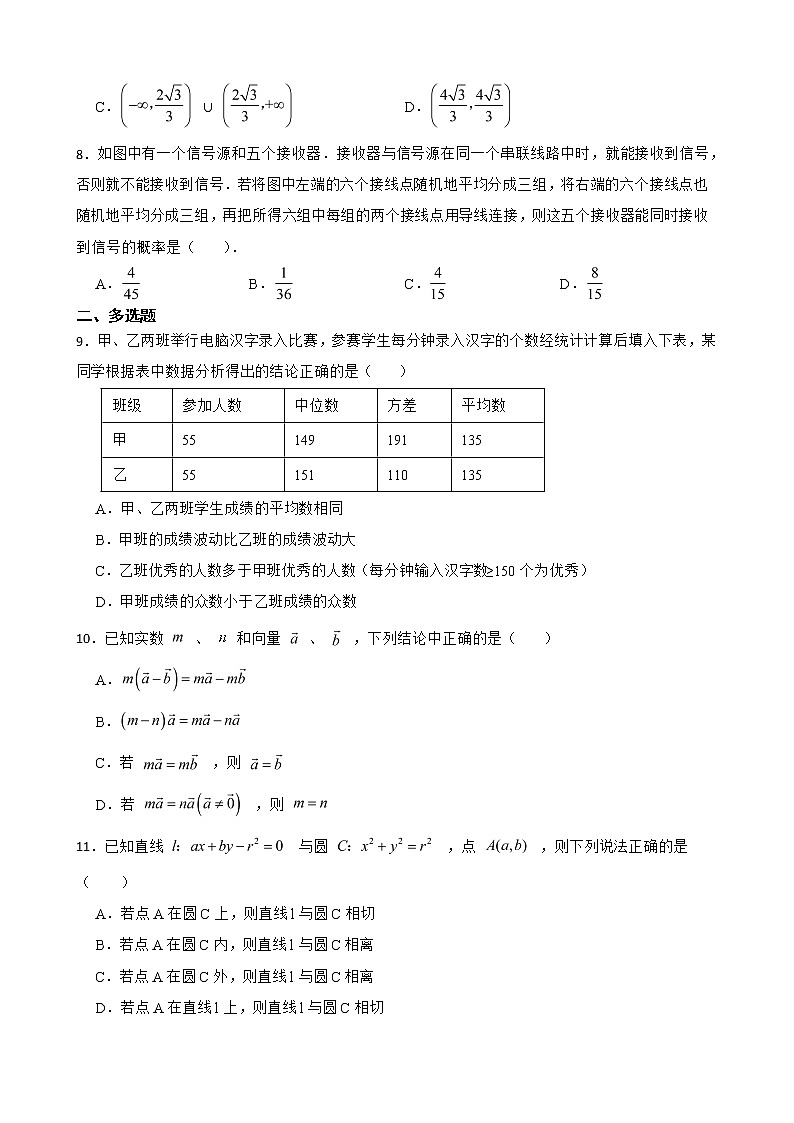 河北省廊坊市2022届高三数学模拟试卷及答案第2页