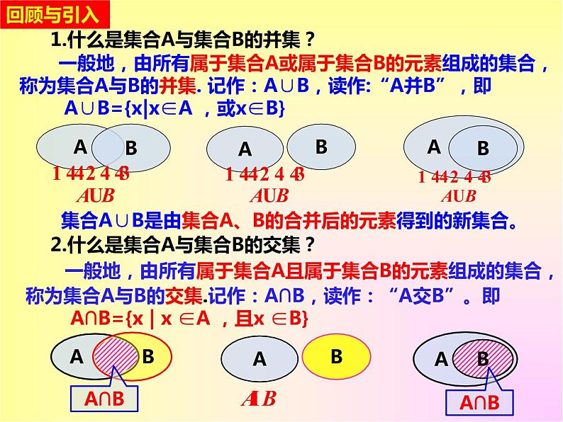 人教A版(2019)必修第一册 1.3 集合的基本运算 第2课时(PPT课件)第2页