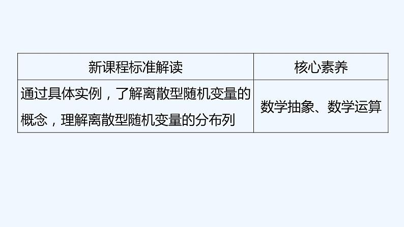 【最新版】新教材北师大版【同步课件】课件1:2.1 随机变量~2.2 离散型随机变量的分布列02