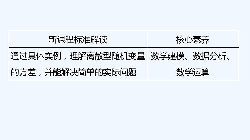 【最新版】新教材北師大版【同步課件】課件1：3.2　離散型隨機(jī)變量的方差第2頁(yè)