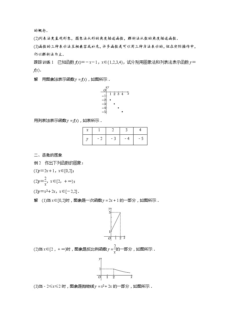 新教材人教A版步步高学习笔记【学案+同步课件】3.1.2 第1课时 函数的表示法(1)02