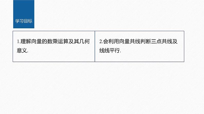 新教材人教B版步步高学习笔记【同步课件】第六章 6.1.4 数乘向量-6.1.5 向量的线性运算第2页