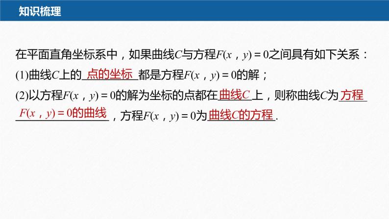 新教材人教B版步步高学习笔记【同步课件】第二章 2.4 曲线与方程07