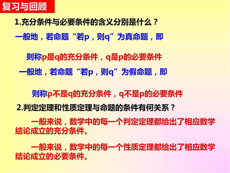 人教A 版(2019)必修第一册 1.4.2充要条件(PPT课件)02