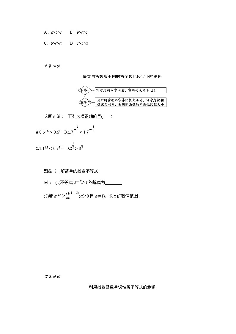 人教A版(2019)高中數(shù)學(xué)必修第一冊4.2.2指數(shù)函數(shù)及其性質(zhì)的應(yīng)用導(dǎo)學(xué)案第3頁