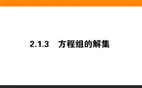2021学年2.1.3 方程组的解集教学课件ppt