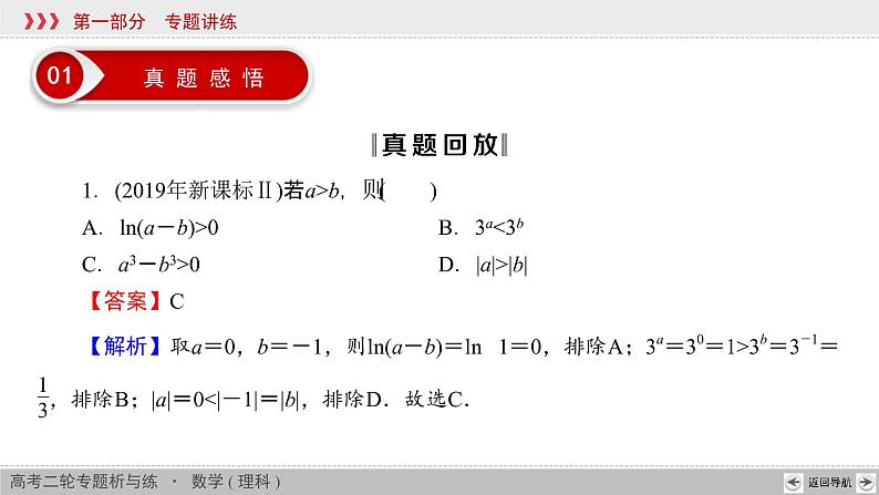 高考数学(理数)二轮复习专题1 第4讲《不等式》课件 (含详解)04