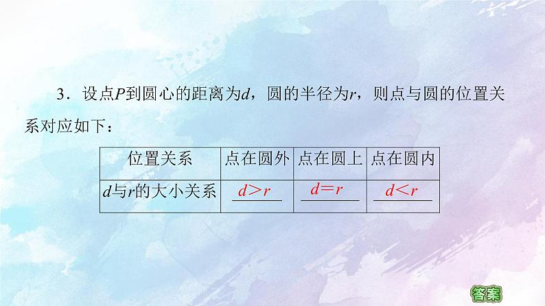 高中数学新人教B版 选择性必修第一册 第2章2.3.1圆的标准方程 同步课件06