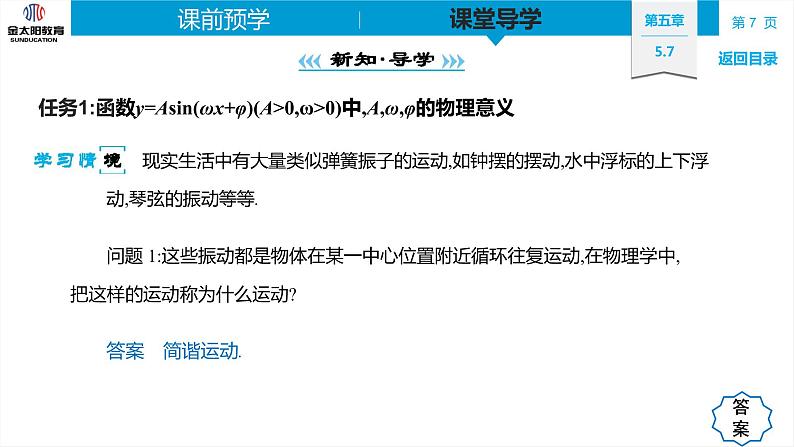 5.7 三角函数的应用 精品同步导学案 PPT07