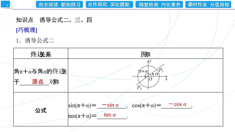 5.3 第1课时 诱导公式二、三、四 同步辅导与测评 PPT课件03