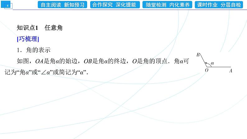 5.1.1 任意角 同步辅导与测评 PPT课件04