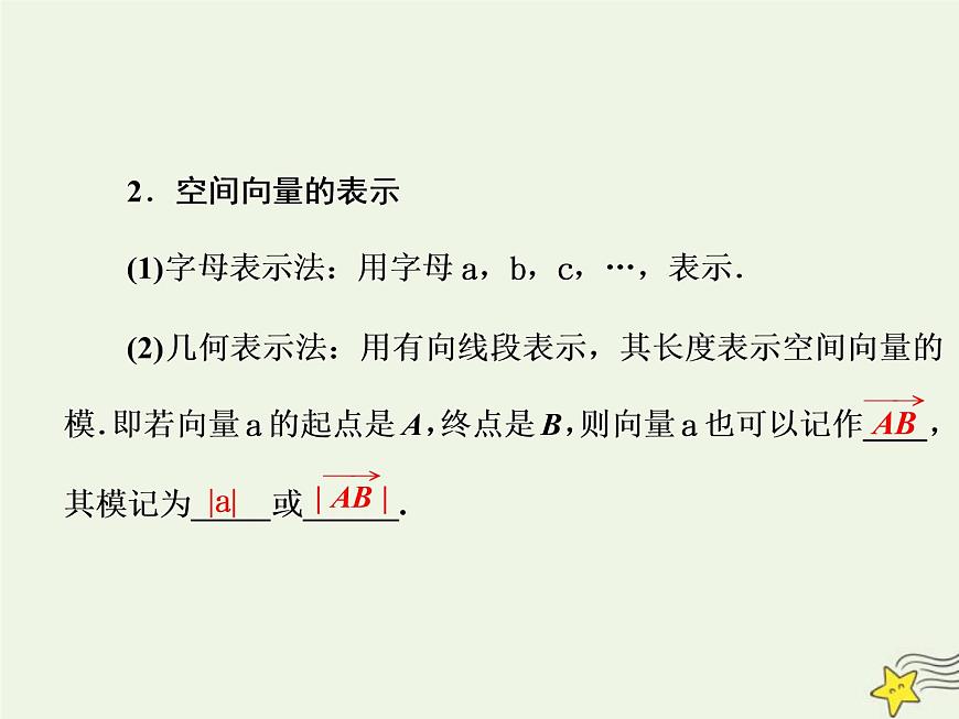 2022秋新教材高中數(shù)學(xué)第一章空間向量與立體幾何1.1空間向量及其運算1.1.1空間向量及其線性運算課件新人教A版選擇性必修第一冊第2頁