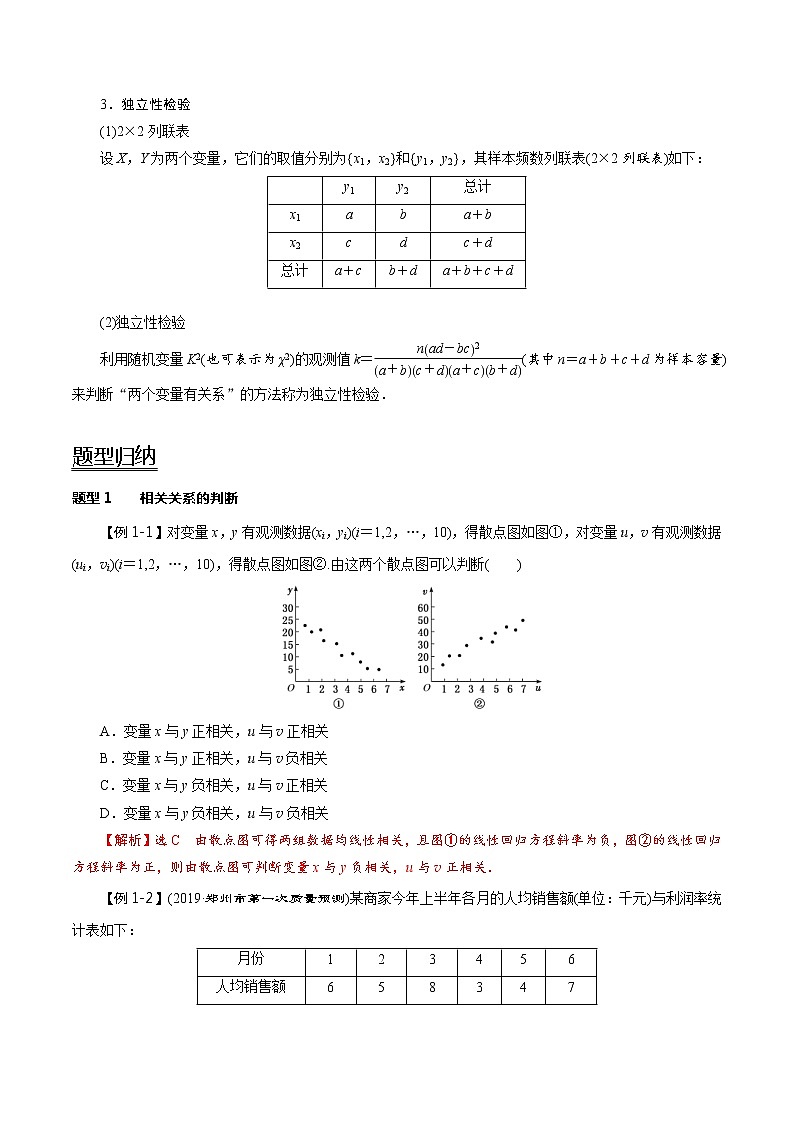 (新高考)高考数学一轮复习考点复习讲义第63讲《变量间的相关关系、统计案例》(讲)(解析版)第2页