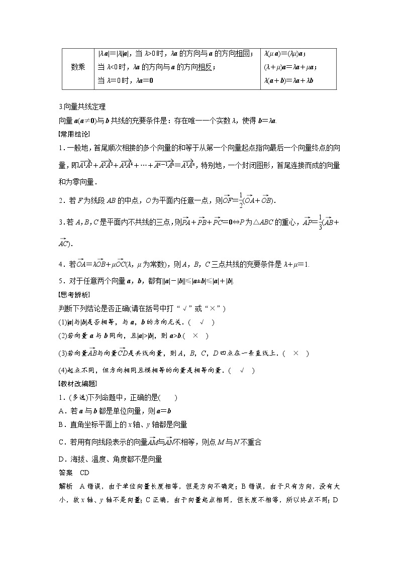 (新高考)高考数学一轮复习讲与练第5章§5.1《平面向量的概念及线性运算》(含详解)02