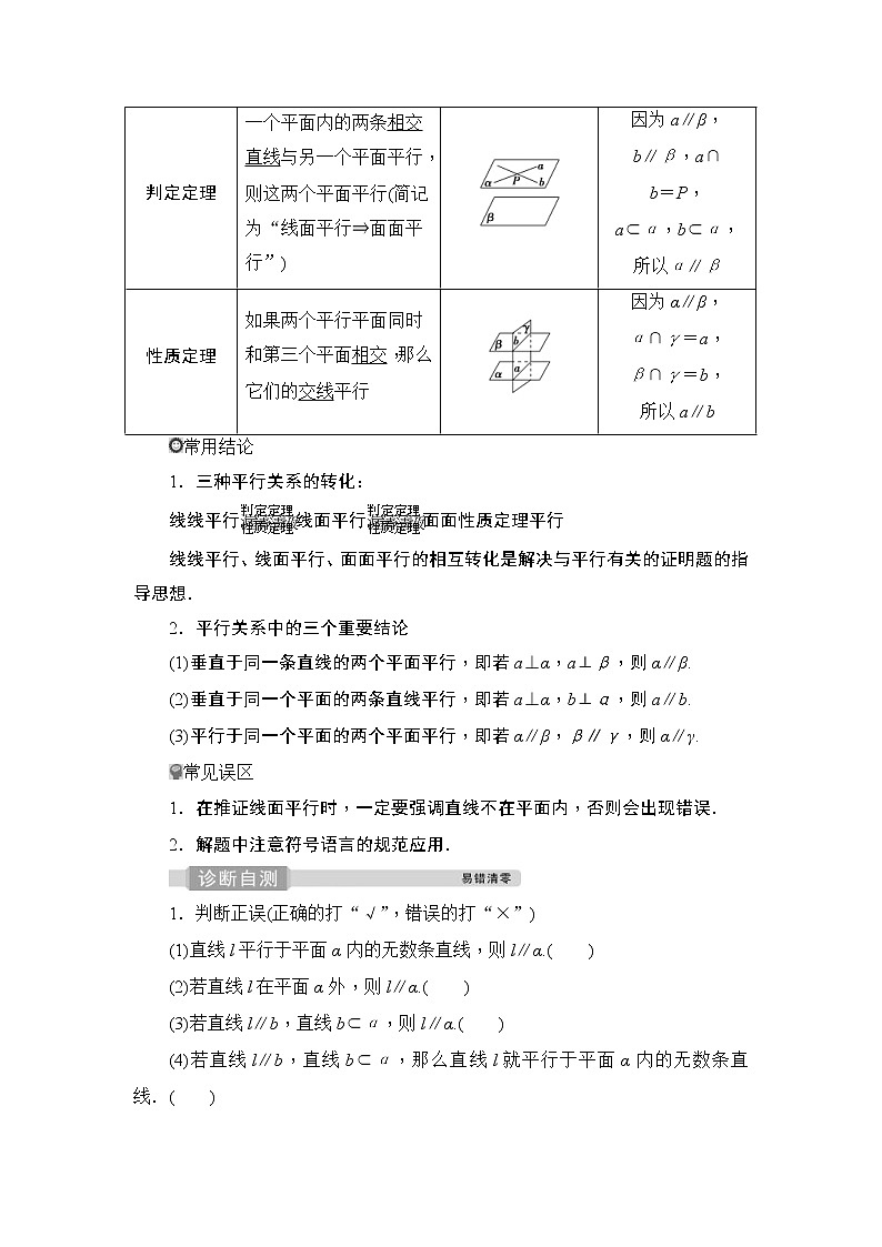 (新高考)高考数学一轮复习课时练习8.3《直线、平面平行的判定与性质》(含解析)第2页