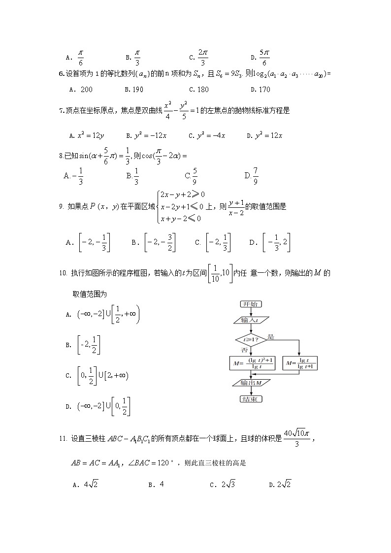 2021安庆高三下学期3月模拟考试(二模)数学(文)试题含答案第2页
