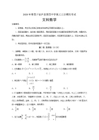 2020泸县四中高三三诊模拟考试数学（文）试题含答案