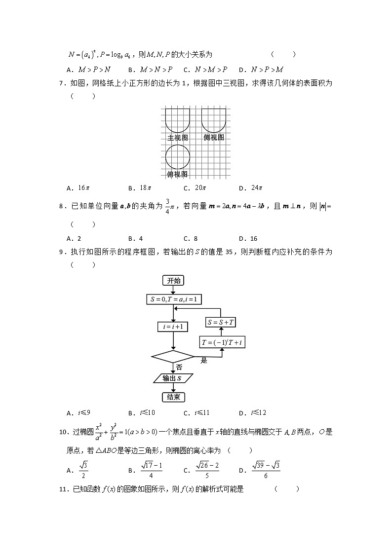 2020六安一中高三下学期模拟卷(九)数学(文)试题含答案第2页